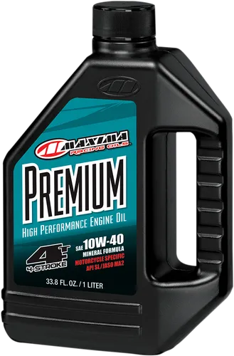 Maxima Premium High Performance 4T 10W40 Mineral Engine Motor Oil 1 Quart Liter