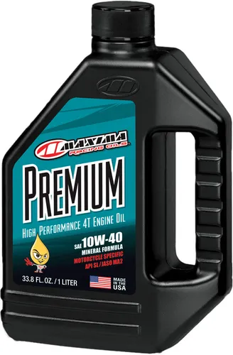 Maxima Premium High Performance 4T 10W40 Mineral Engine Motor Oil 1 Quart Liter