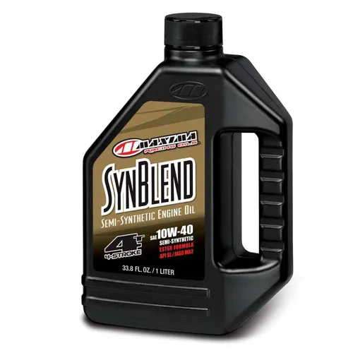 Maxima SynBlend Semi Synthetic Engine Motor Oil 4T 10W40 1 Liter Quart