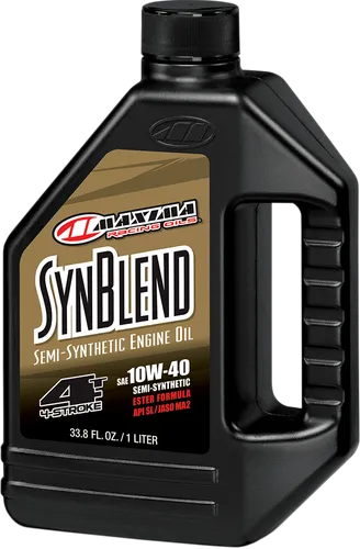 Maxima SynBlend Semi Synthetic Engine Motor Oil 4T 10W40 1 Liter Quart