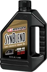 Maxima SynBlend Semi Synthetic Engine Motor Oil 4T 10W40 1 Liter Quart