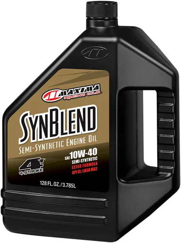 Maxima SynBlend Semi Synthetic Engine Motor Oil 4T 10W40 1 Gallon 1