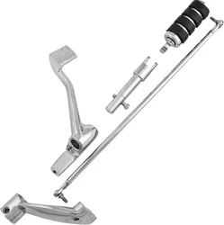 Harddrive Chrome Forward Control Kit w/ Rubber Band Pegs