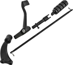 Harddrive Black Forward Control Kit w/ Rubber Band Pegs