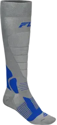 Fly Racing Adult Snow Heavyweight Wool Socks S M Gray Blue