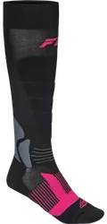 Fly Racing Adult Snow Heavyweight Wool Socks L XL Black Pink
