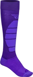 Fly Racing Adult Snow Performance Coolmax Socks S M Purple