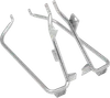 DS Chrome Steel Saddlebag Support Bracket Pair