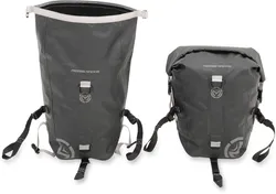 Moose Racing ADV1 Dry Black Saddlebag Pair 20L Roll Down Waterproof