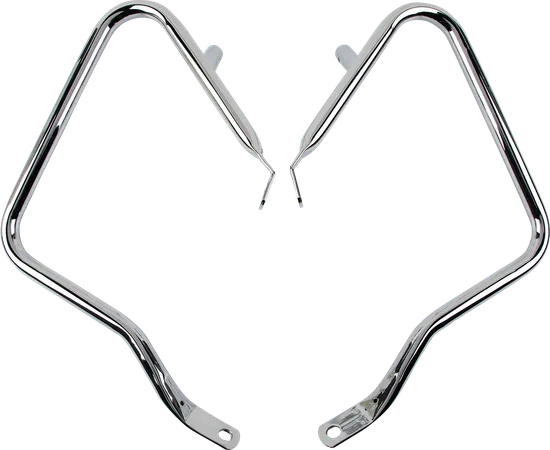 DS Chrome Saddlebag Guard Support Brackets Kit