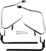 DS Chrome Saddlebag Guard Support Brackets Kit