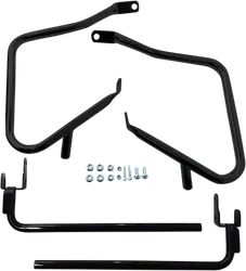 DS Black Saddlebag Support Guard Rail Crash Bar Pair