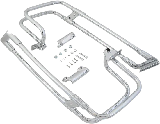 DS Chrome Saddlebag Guard Rail Crash Bar Kit