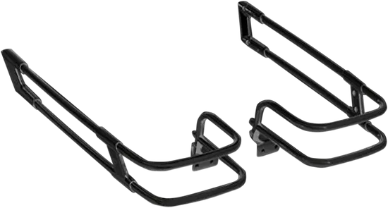 BC Matte Black Saddlebag Guard Rail Crash Bar Pair
