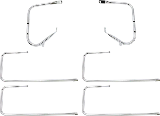 DS Chrome Saddlebag Guard Rail Crash Bar Kit