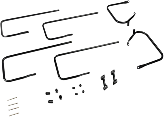 DS Black Saddlebag Guard Rail Crash Bar Kit