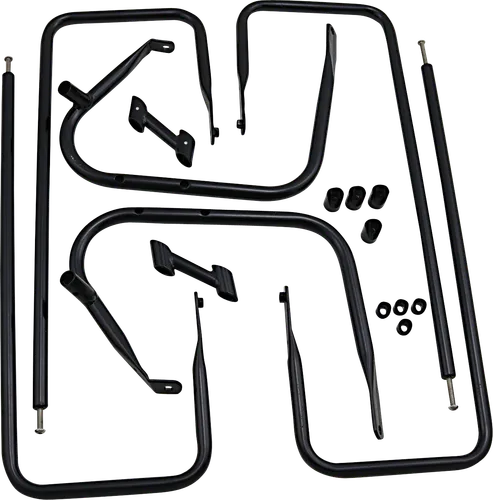 DS Black Saddlebag Guard Rail Crash Bar Kit