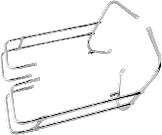 DS Chrome Saddlebag Guard Side Rail Crash Bar Kit