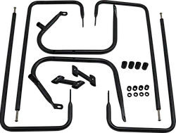 BC Black Saddlebag Guard Rail Crash Bar Kit