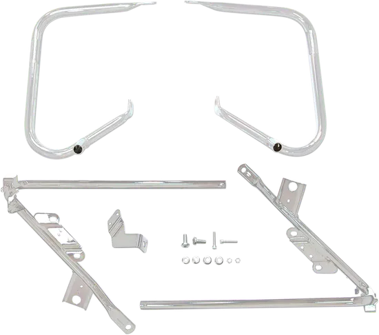 DS Chrome Saddlebag Support Bracket Pair