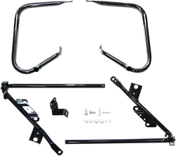 BC Black Saddlebag Guard Rail Crash Bar Kit