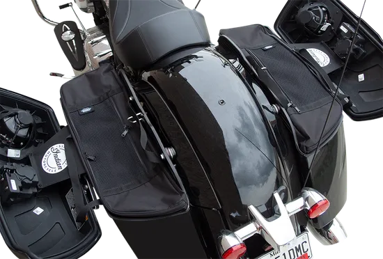 DS Black Collapsible Soft Luggage Removable Saddlebag Liners