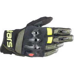 Alpinestars Halo Leather Gloves Adult 3XL Black Fluorescent Yellow