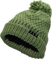Fly Racing Adult Women Women's Anna Pom Beanie One Size Fits Most Green