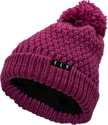 Fly Racing Adult Women Women's Anna Pom Beanie One Size Fits Most Burgundy