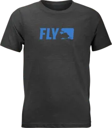 Fly Racing Youth Unisex Primary Tee M Charcoal