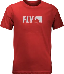Fly Racing Youth Unisex Primary Tee XL Red