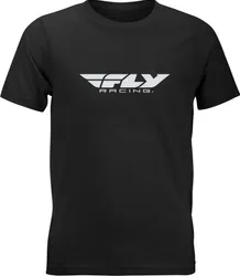 Fly Racing Youth Unisex Corporate Tee M Black