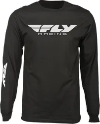 Fly Racing Adult Men Corporate Long Sleeve Tee S Black