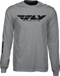 Fly Racing Adult Men Corporate Long Sleeve Tee 2XL Gray