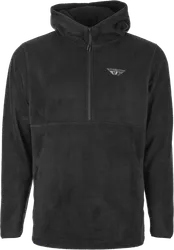 Fly Racing Adult Unisex Half Zip Pullover Hoodie L Black