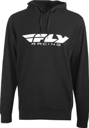 Fly Racing Adult Unisex Corporate Pullover Hoodie M Black White