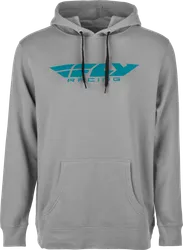 Fly Racing Adult Unisex Corporate Pullover Hoodie 2XL Gray Blue