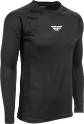 Fly Racing Adult Men Lightweight Base Layer Top L Black