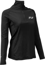 Fly Racing Adult Women Heavyweight Baselayer 3/4 Zip '26 XS Black
