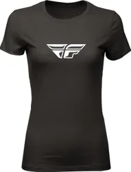 Fly Racing Adult Women F-Wing Tee XL Black