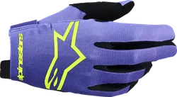 Alpinestars Radar Gloves Adult S Purple Fluorescent Yellow