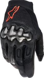 Alpinestars Megawatt Gloves Adult S Black Fluorescent Red