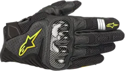 Alpinestars SMX-1 Air Carbon V2 Gloves Adult M Black Fluorescent Yellow