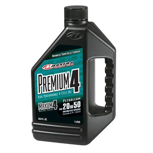 Maxima Premium High Performance 4T 20W50 Mineral Engine Motor Oil 1 Liter Quart