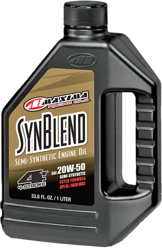 Maxima SynBlend Semi Synthetic Engine Motor Oil 4T 20W50 1 Liter Quart