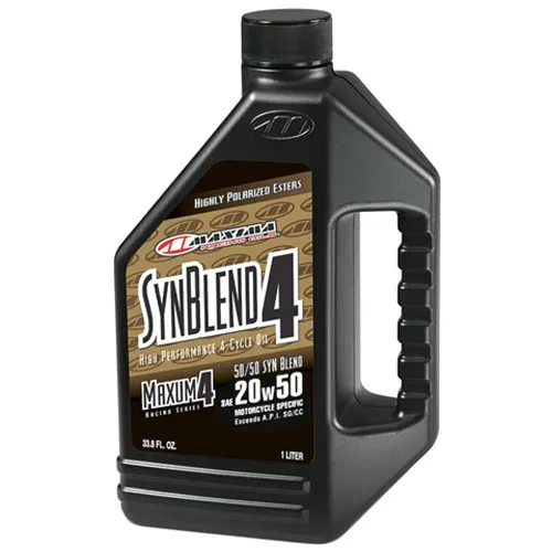 Maxima SynBlend Semi Synthetic Engine Motor Oil 4T 20W50 1 Liter Quart