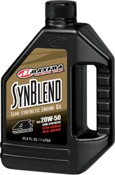 Maxima SynBlend Semi Synthetic Engine Motor Oil 4T 20W50 1 Liter Quart
