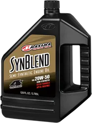 Maxima SynBlend Semi Synthetic Engine Motor Oil 4T 20W50 1 Gallon