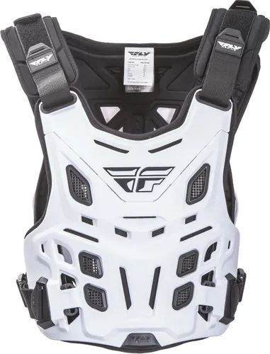 Fly Racing Adult White Revel Race Rooster Chest Guard Protector
