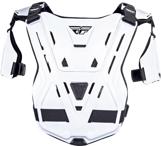 Fly Racing Adult White Revel Offroad Roost Chest Guard Protector